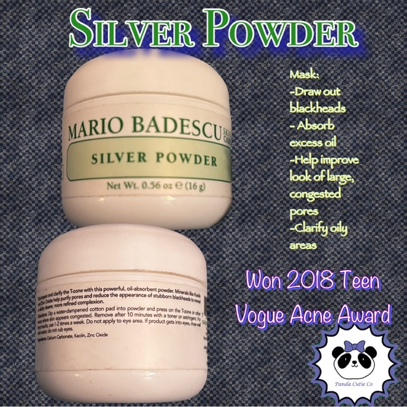 ❤️ 2 for $19 - (3) containers Mario Badescu Silver Powder | Acne Masks, NEW - Picture 1 of 6